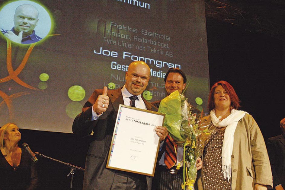 Joe Formgren blev Årets Företagare i Gävle