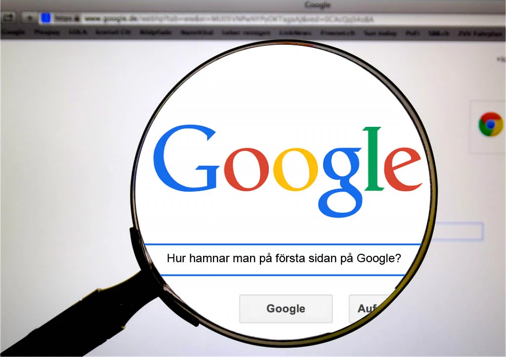 Hur ni kan synas med sökträffar högt upp på Google vid sökning.